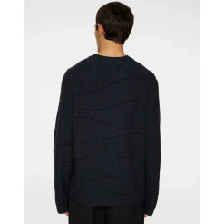 Clearance J.Lindeberg Ken Resonance Jacquard Crew Herr