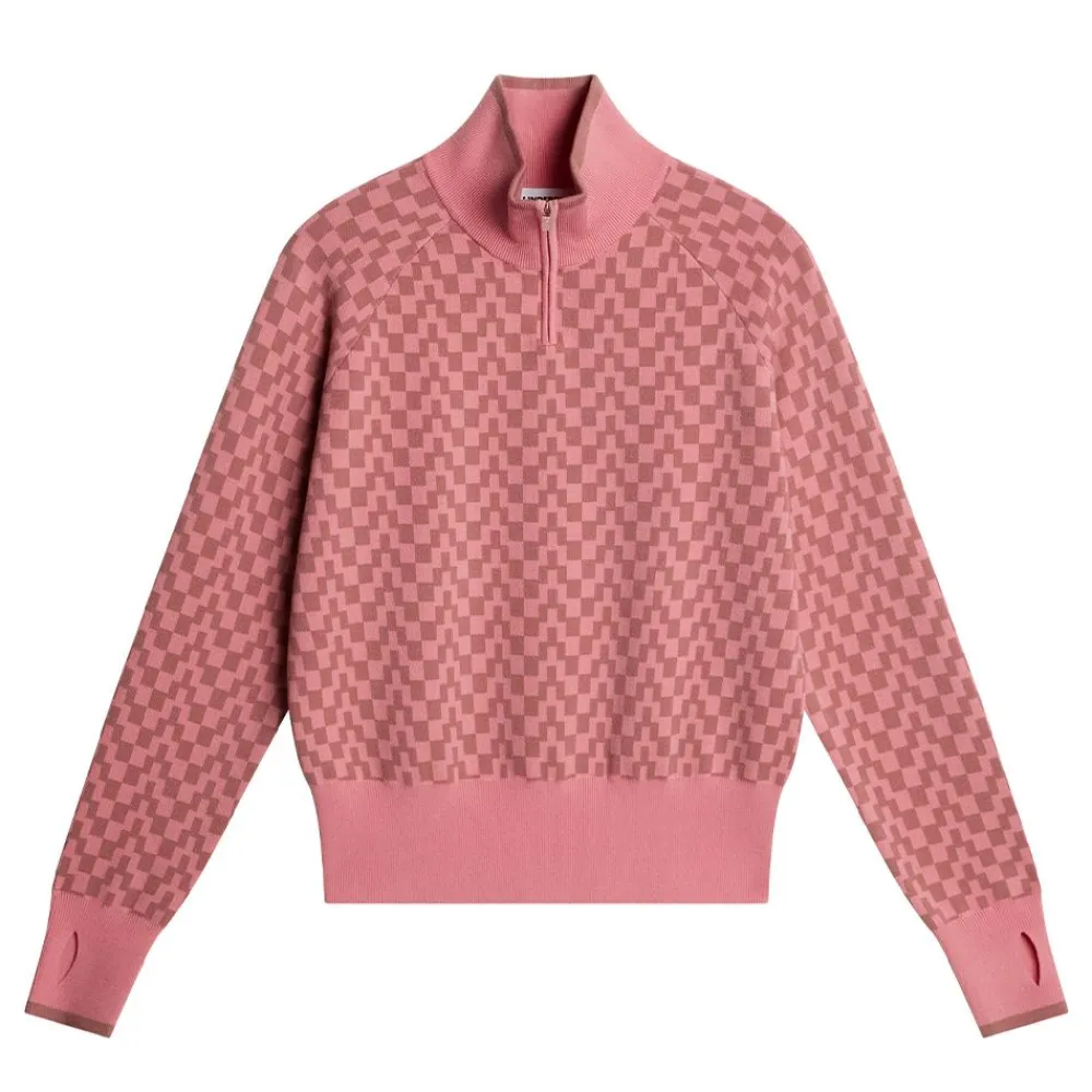 Allt Inom Golf|Golftröjor | J.Lindeberg Kerla Knitted Zip weater Da