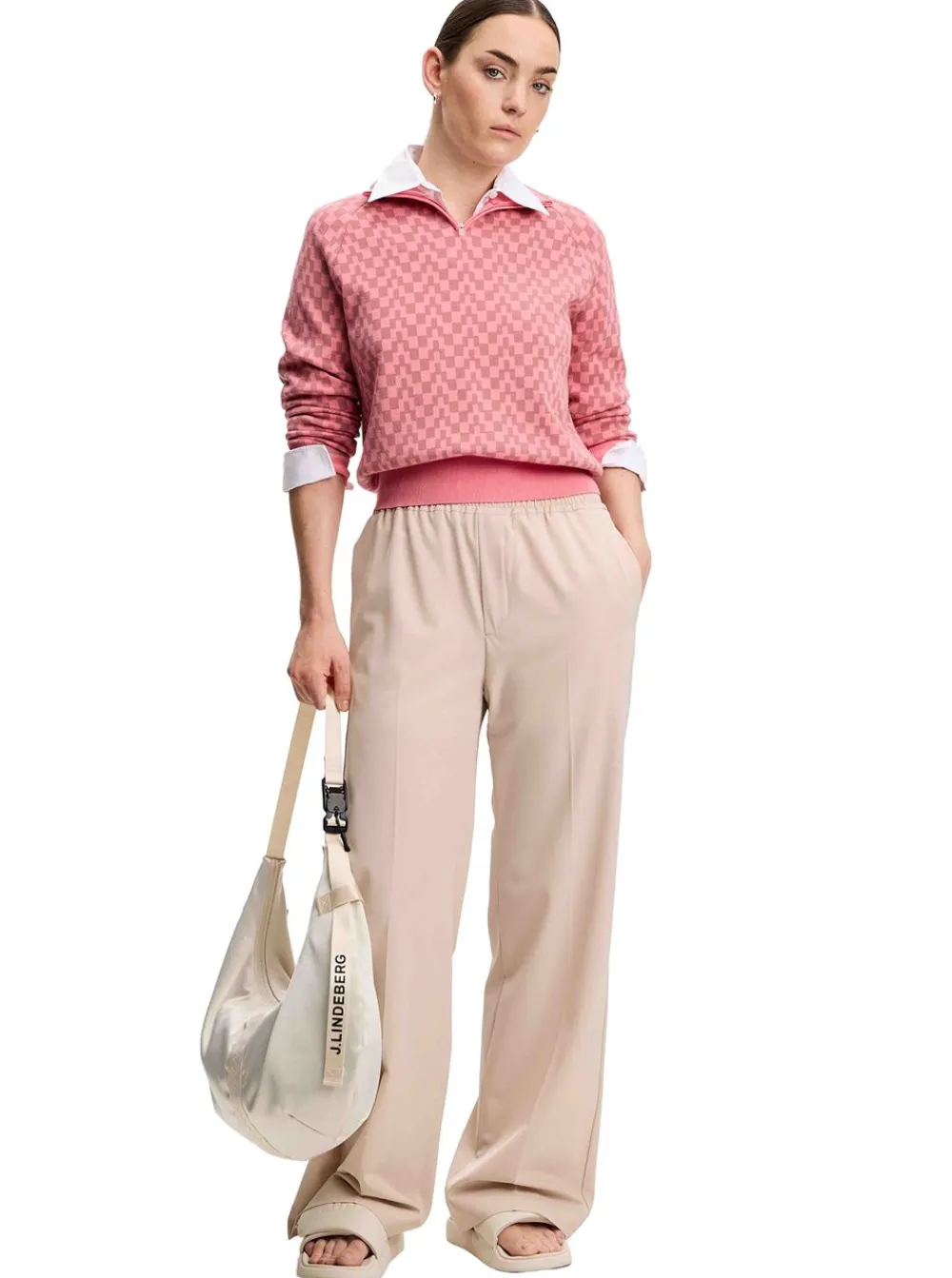 Allt Inom Golf|Golftröjor | J.Lindeberg Kerla Knitted Zip weater Da