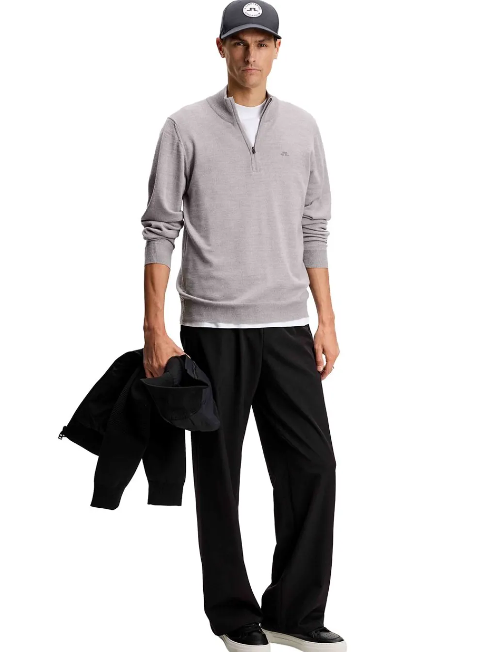Hot J.Lindeberg Kiyan Quarter Zip Sweater Herr