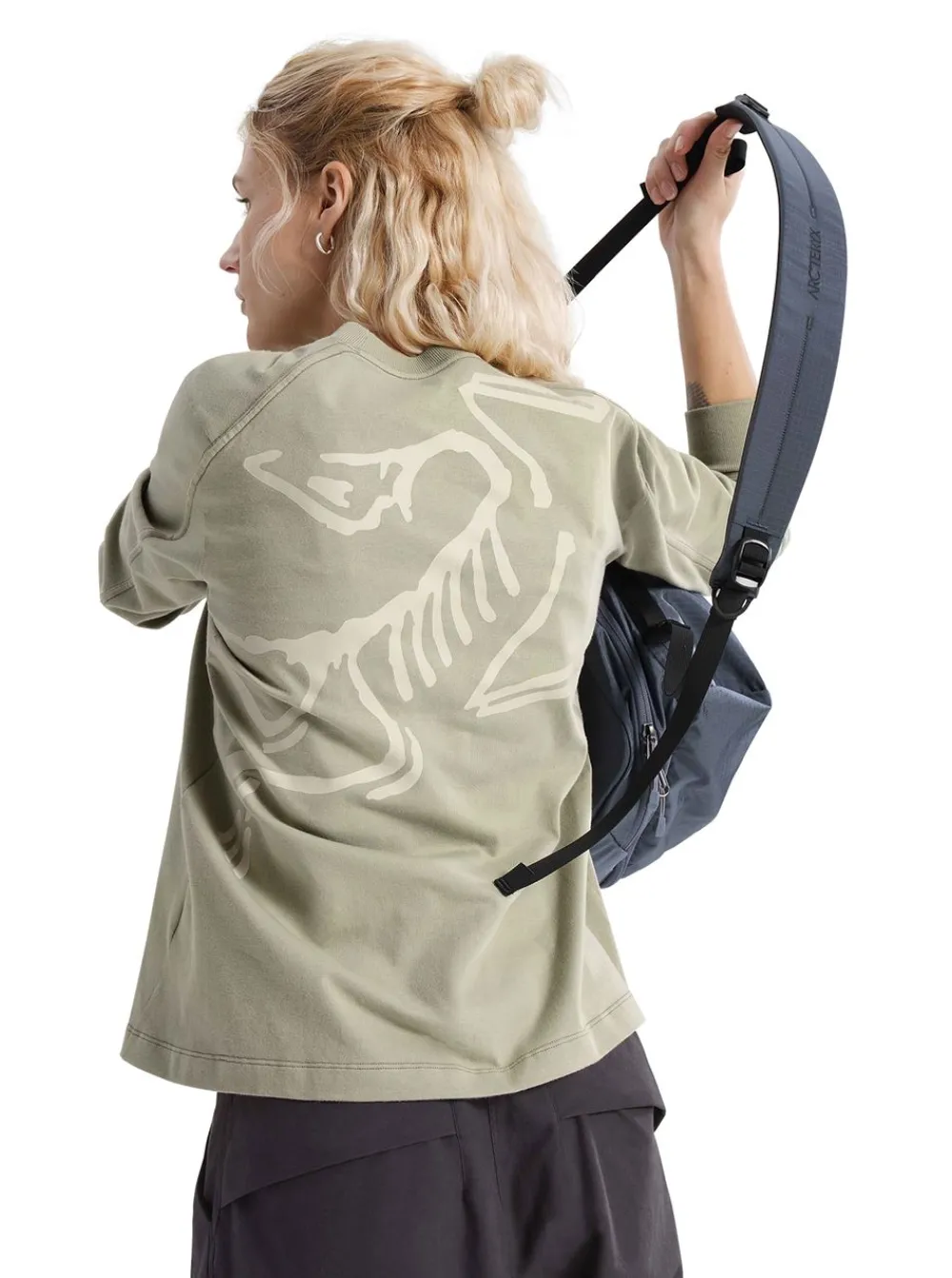 Clearance Arc'teryx Kragg Cotton Bird Crew LS Dam