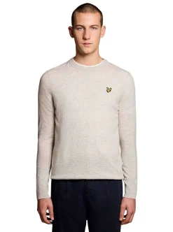 Hot Lyle & Scott Lambswool Blend Crew Neck Jumper Herr