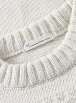 Online Knowledge Cotton Lambswool Crew Neck Knit RWS herr
