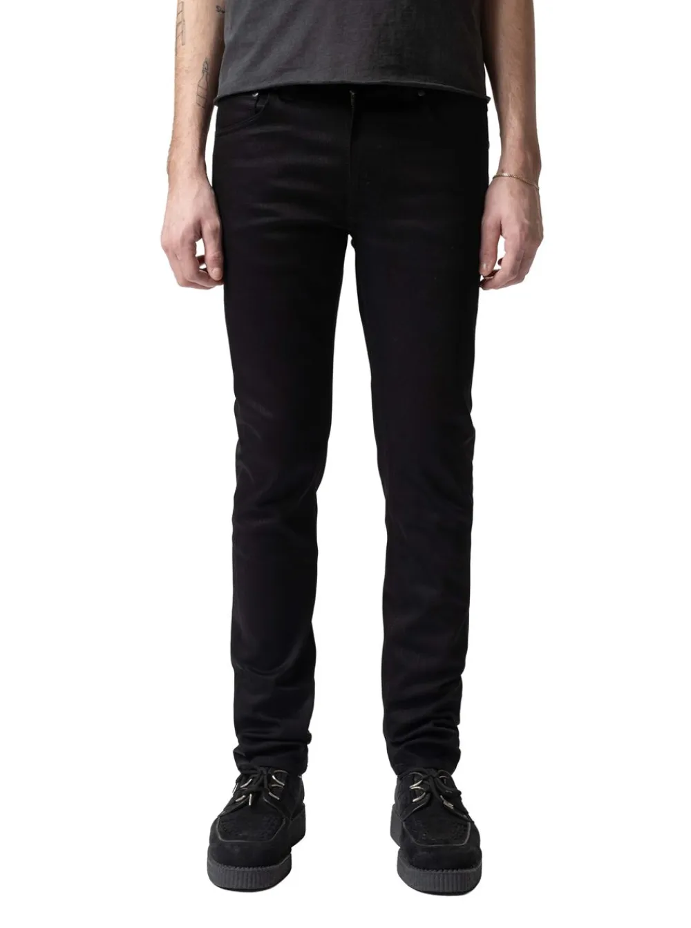 Jeans|Allt Under Nederdelar | Nudie Jeans Lean Dean Dry Everblack Herr