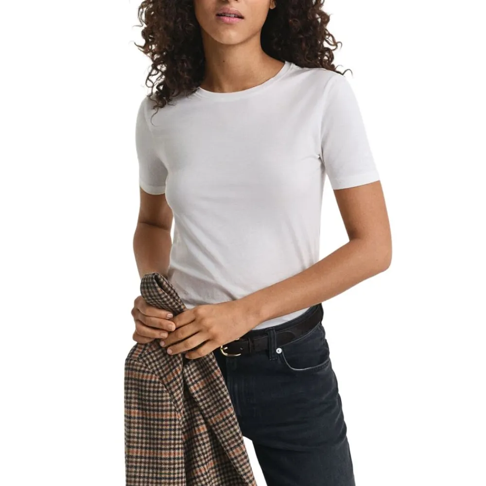 New GANT Light Cotton Short Sleeve T-shirt Dam
