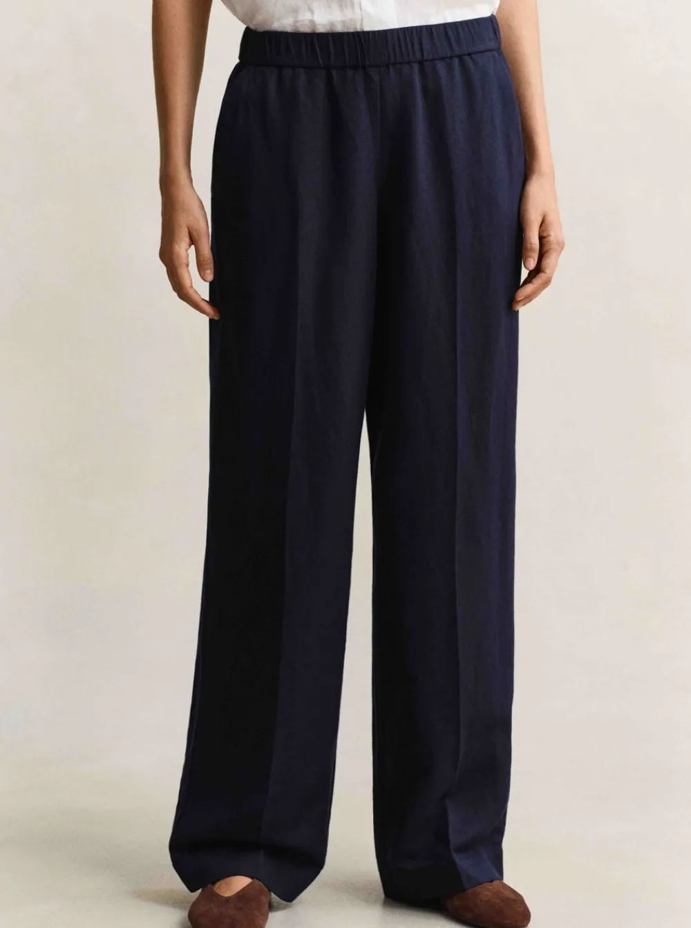 Allt Under Linnekläder|Allt Under Nederdelar | GANT LINEN BLEND PULL ON PANTS DAM