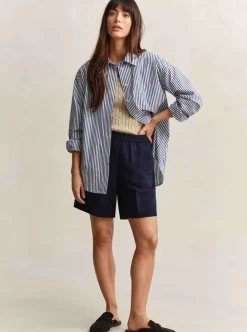 Allt Under Linnekläder|Linneshorts | GANT LINEN BLEND PULL ON SHORTS DAM