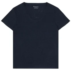 Allt Under Linnekläder|T-Shirts I Linne | Knowledge Cotton inen v-neck t-hirt da