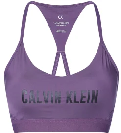 Best Calvin Klein Logo Low Impact Sports Bra Dam
