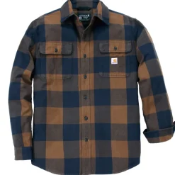Best Carhartt Loose Fit Heavyweight Flannel Long-Sleeve Plaid Shirt