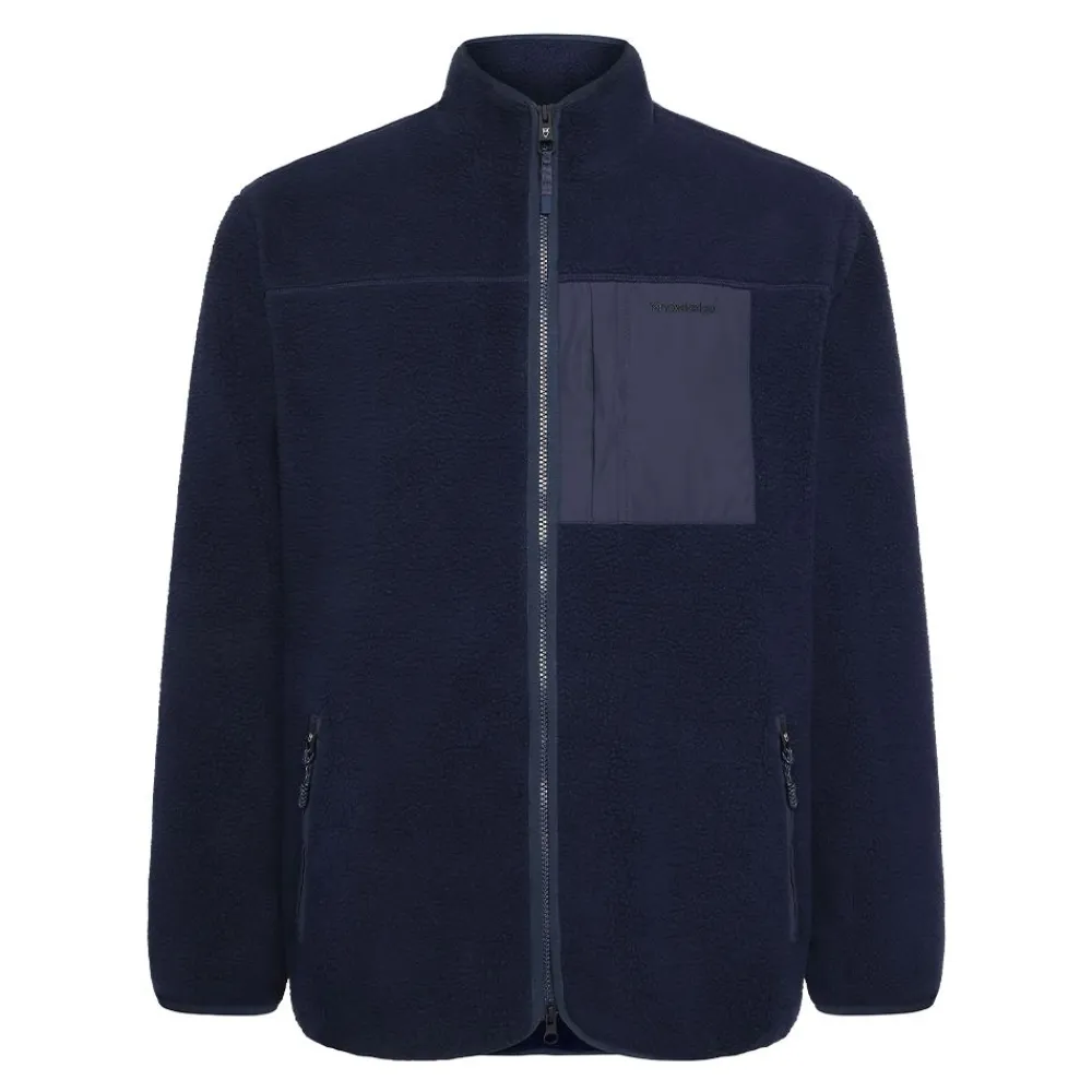 Hot Knowledge Cotton Loose Fit Zip Fleece - GRS/Vegan herr