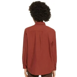Outlet Knowledge Cotton Loose Flannel Long Sleeved Shirt Dam
