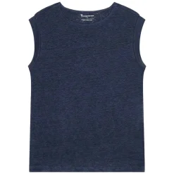 Allt Under Överdelar|T-Shirts & Linnen | Knowledge Cotton Looe fold up linen t-hirt GOT/Vegan Da