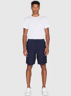 Outlet Knowledge Cotton Loose Linen shorts - GOTS/Vegan herr