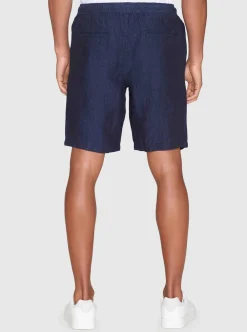 Outlet Knowledge Cotton Loose Linen shorts - GOTS/Vegan herr