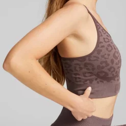 Hot Puma Low Impact FormKnit Seamless Long Training Bra Dam