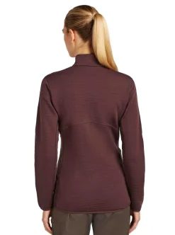 Clearance Icebreaker Merino 400 RealFleece Descender Lonfsleeve Zip dam