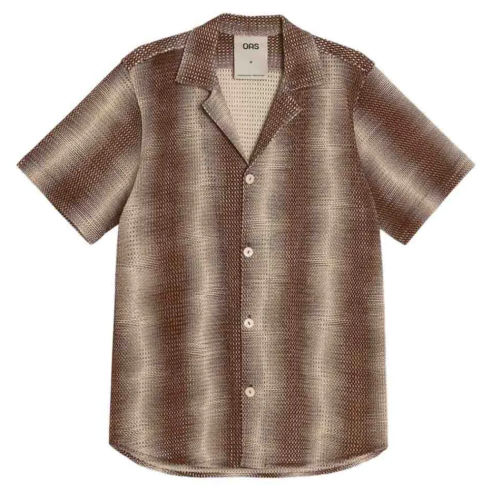 Best OAS Merlot Echo Cuba Net Shirt Herr