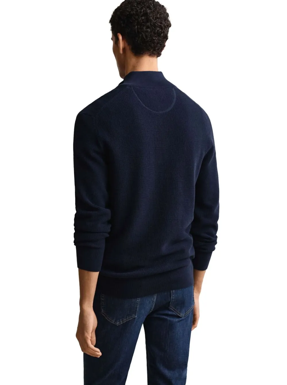 Sale GANT MICRO TEXTURED COTTON HALF ZIP HERR