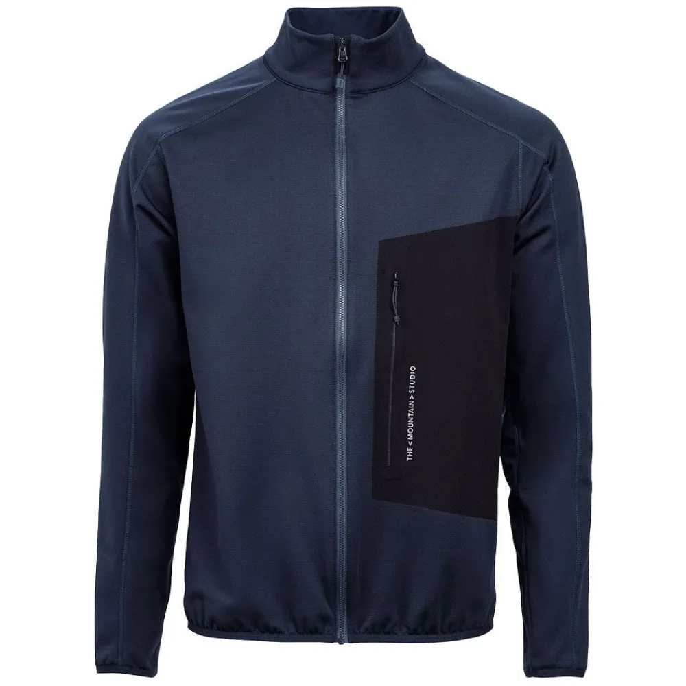 Alpint|Allt Inom Outdoor | The Mountain Studio -8 Techno Grid Fleece T-Neck Herr