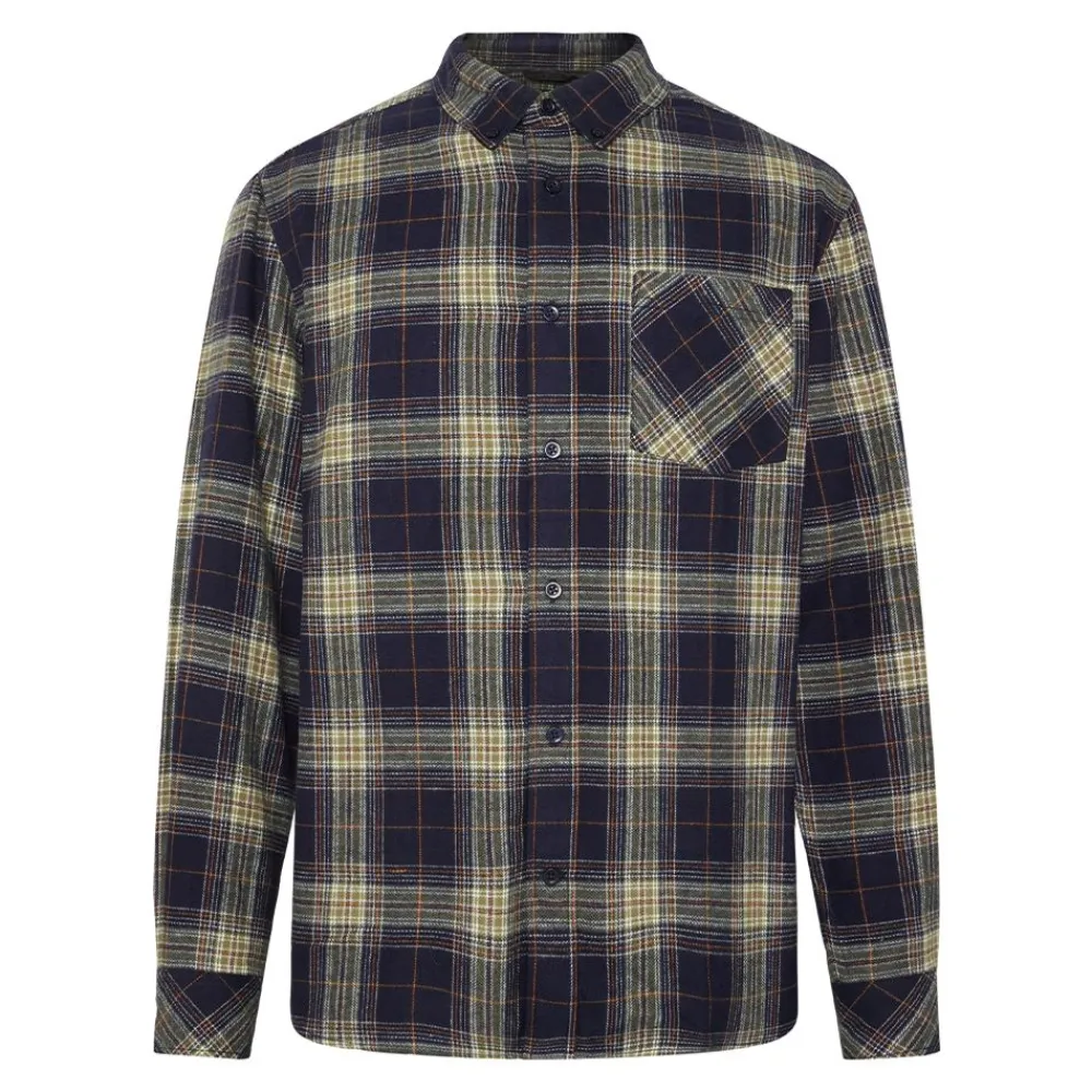 Skjortor|Allt Under Överdelar | Knowledge Cotton Organic Cotton Checked Fanne hirt GOT herr