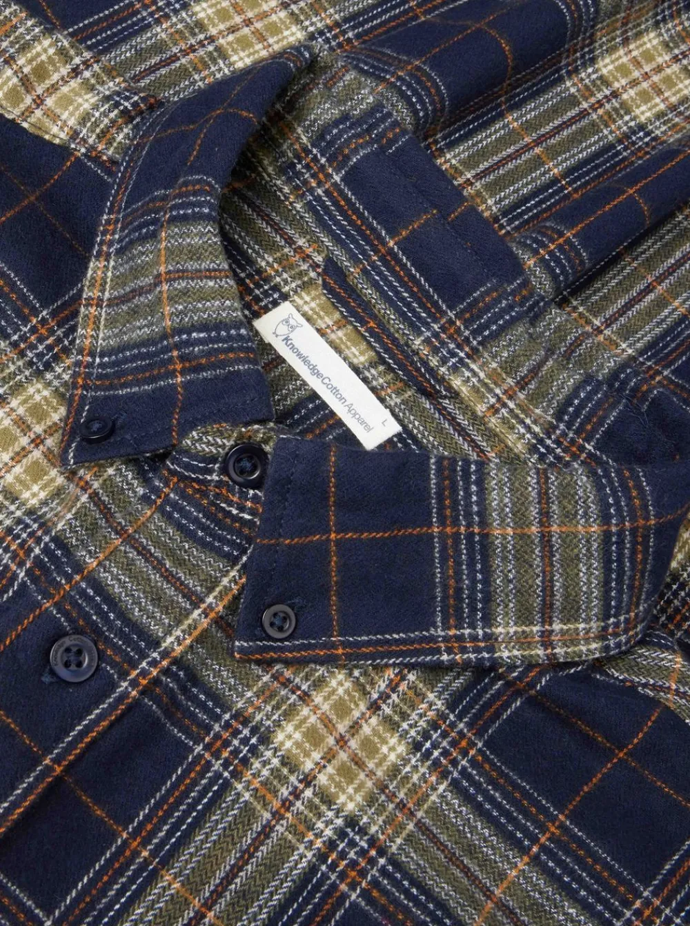 Skjortor|Allt Under Överdelar | Knowledge Cotton Organic Cotton Checked Fanne hirt GOT herr