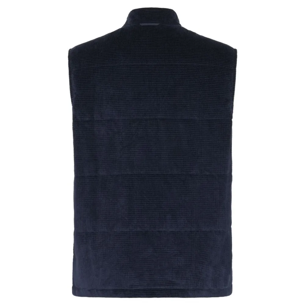 Clearance Knowledge Cotton Organic Cotton Corduroy Vest GOTS herr