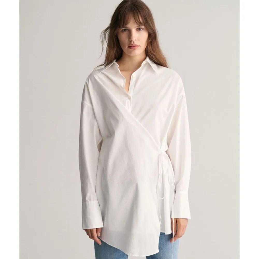 Clearance GANT Oversized Wrap Shirt Dam