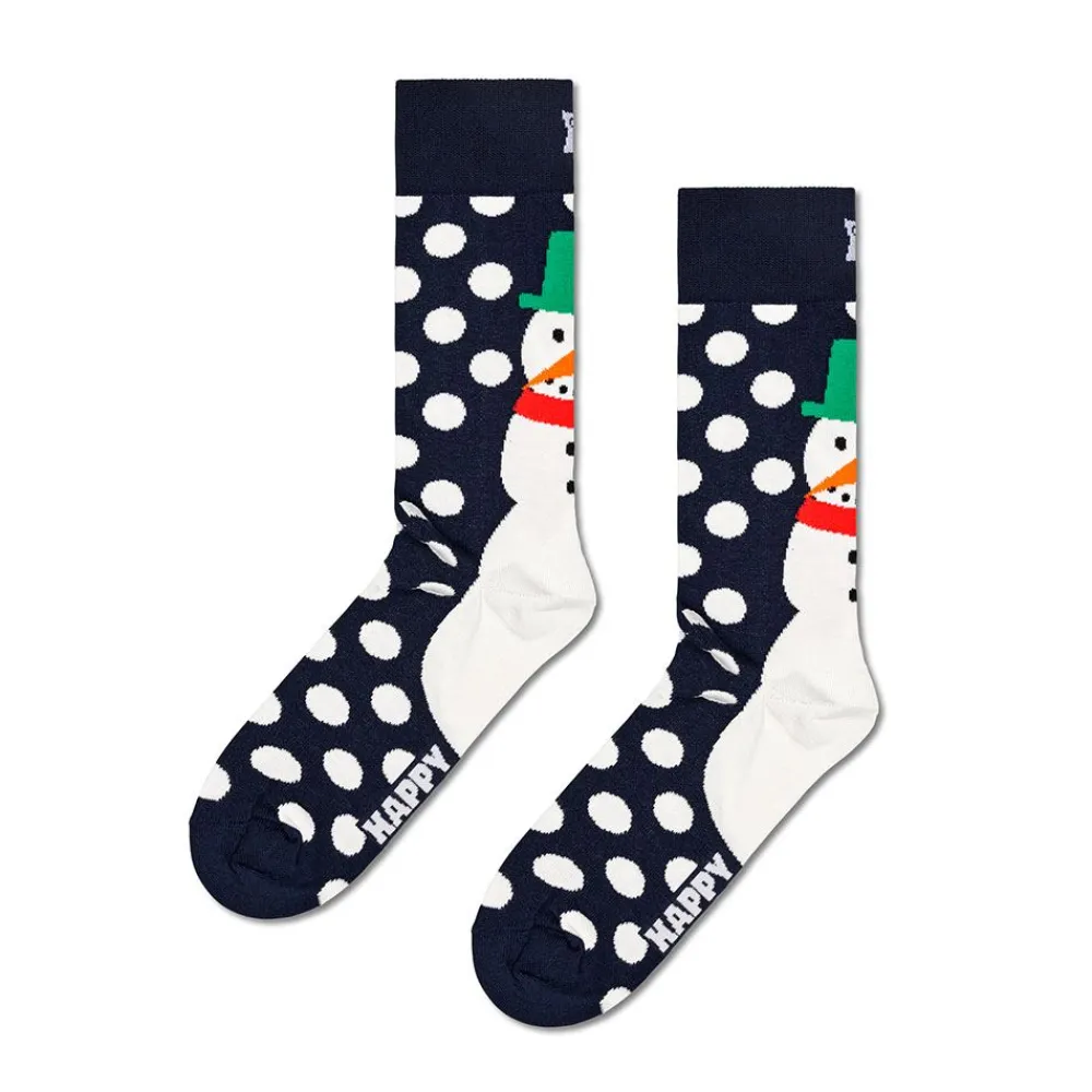 Hot Happy Socks 3-Pack Holiday Navy Socks Gift Set
