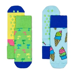 Underkläder | Happy Socks 2-Pack Palmtree Antislip Sock Junior