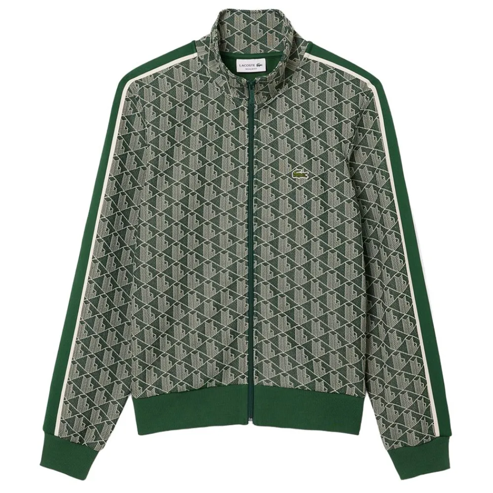 Tröjor|Allt Under Överdelar | Lacoste Paris Jacquard Monogram Zipped Sweatshirt herr