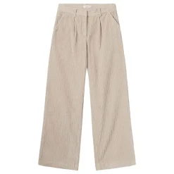 Outlet Knowledge Cotton Posey Wide High-Rise Irregular Corduroy Pants Dam