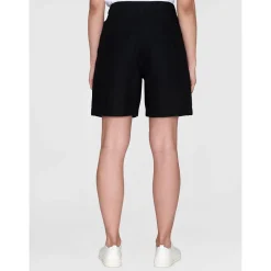 Allt Under Linnekläder|Linneshorts | Knowledge Cotton Poey Wide High-Rie inen hort Da