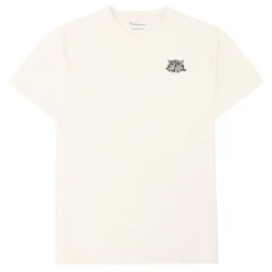 Allt Under Överdelar | Knowledge Cotton Regenerative Organic Cotton Chest Embroidery T-Shirt GOTS