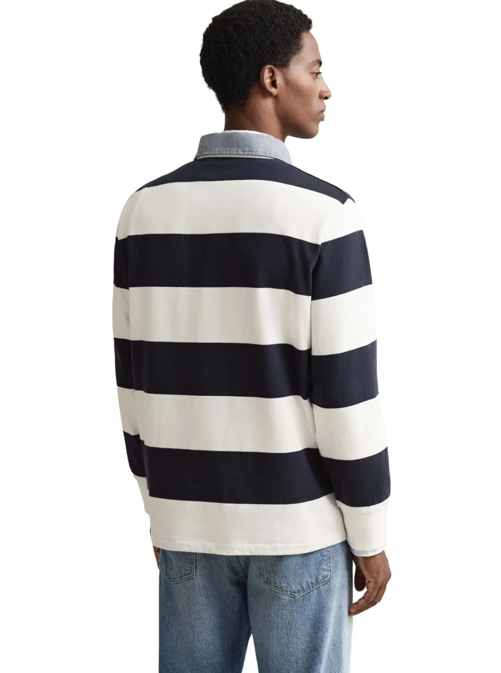 Clearance GANT REGULAR CHAMBRAY STRIPE HEAVY RUGGER HERR