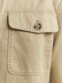 Clearance GANT REGULAR COTTON TWILL OVERSHIRT HERR