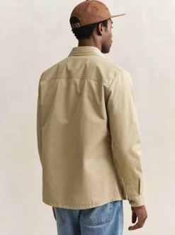 Clearance GANT REGULAR COTTON TWILL OVERSHIRT HERR