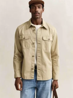 Clearance GANT REGULAR COTTON TWILL OVERSHIRT HERR