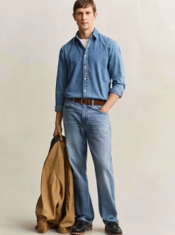 Skjortor|Allt Under Överdelar | GANT REGUAR DENI SHIRT HERR