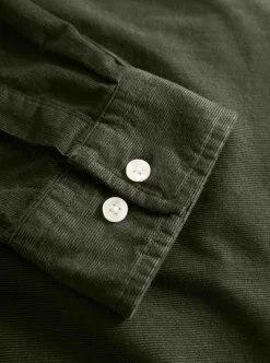 Outlet Knowledge Cotton Regular fit corduroy shirt - GOTS/Vegan herr