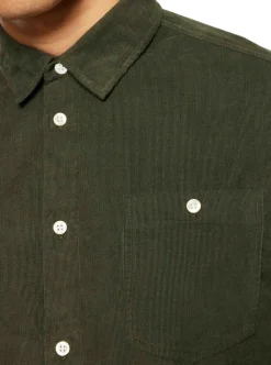 Outlet Knowledge Cotton Regular fit corduroy shirt - GOTS/Vegan herr