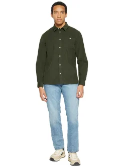 Outlet Knowledge Cotton Regular fit corduroy shirt - GOTS/Vegan herr