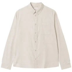 Hot Knowledge Cotton Regular fit melangé flannel shirt - GOTS/Vegan herr