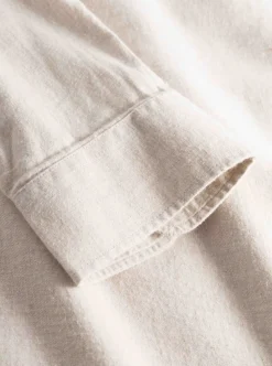 Hot Knowledge Cotton Regular fit melangé flannel shirt - GOTS/Vegan herr