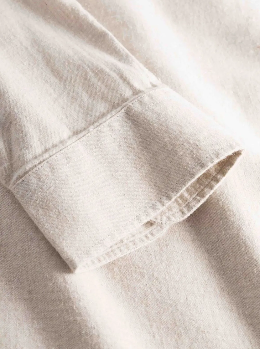 Hot Knowledge Cotton Regular fit melangé flannel shirt - GOTS/Vegan herr