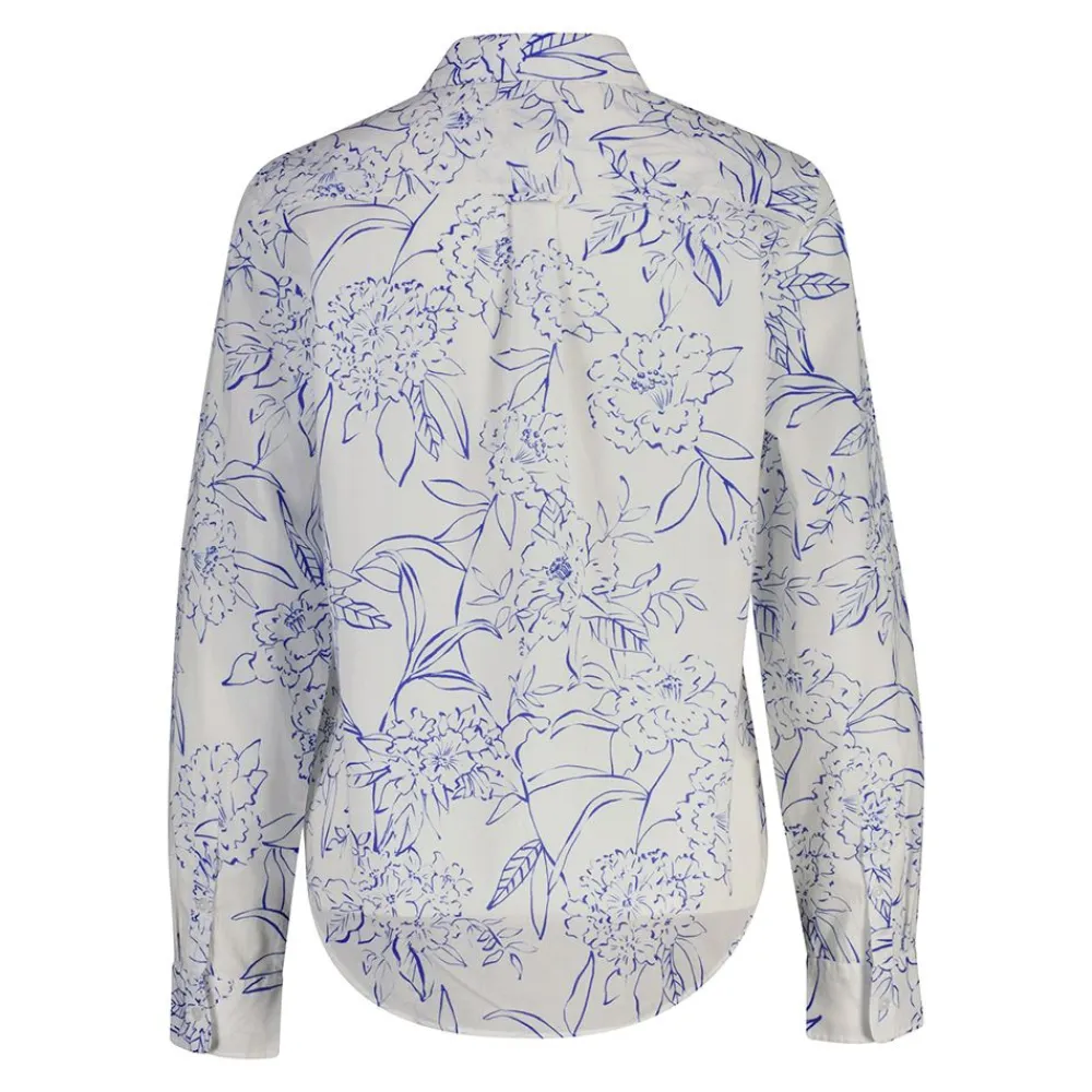New GANT REGULAR FLORAL PRINT CTN VOILE SHIRT DAM