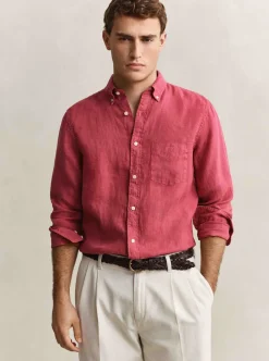 Online GANT REGULAR GARMENT DYED LINEN SHIRT HERR
