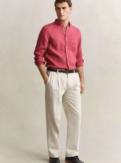 Online GANT REGULAR GARMENT DYED LINEN SHIRT HERR