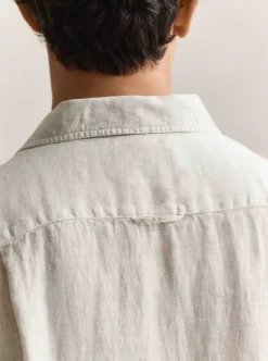 Skjortor|Allt Under Överdelar | GANT REGUAR GARENT DYED INEN SS CAP SHIRT HERR
