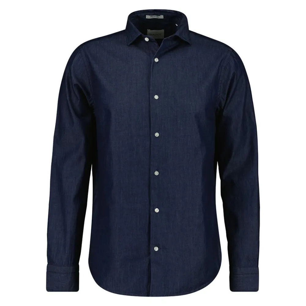 Sale GANT REGULAR INDIGO TWILL SHIRT HERR